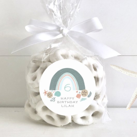 レインボー航海のアンダーザシー誕生日 ラウンドシール