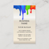 レインボー色のカップケーキ,シェフベーカリー名刺 名刺 (裏面)