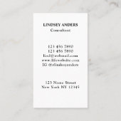 レインボー色の木の名刺 名刺 (裏面)