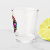 レインボー色インスパイアの「ナース – 愛、癒し」 ショットグラス (右)