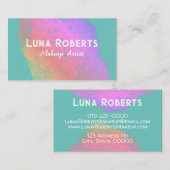 レインボー色彩の鮮やかビジネスカード 名刺 (正面/裏面)