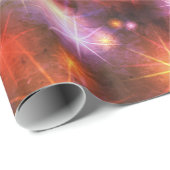 レインボー花火カラフルフェスティバルクリスマススター ラッピングペーパー (ロールコーナー)