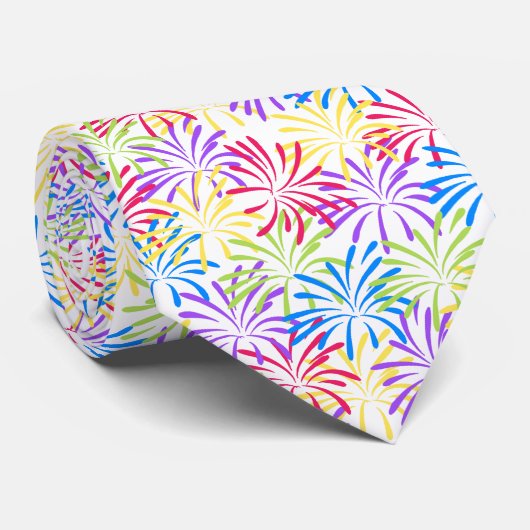 レインボー花火スプラッシュ ネクタイ (ロール)