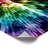 レインボー花火プリント ポスター (角)