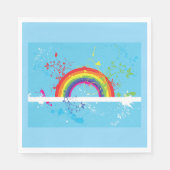 レインボー芸術的アカラフルート スタンダードランチョンナプキン (正面)