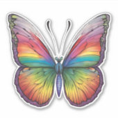 レインボー芸術的バタフライ防水 シール (正面)