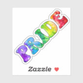 レインボー芸術的プライドキスカットシール シール (シート)