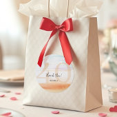 レインボー芸術的モダンサンキュー誕生日 ラウンドシール