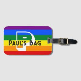 レインボー荷物タグカスタマイズ又はペルソニス文字 ラゲッジタグ