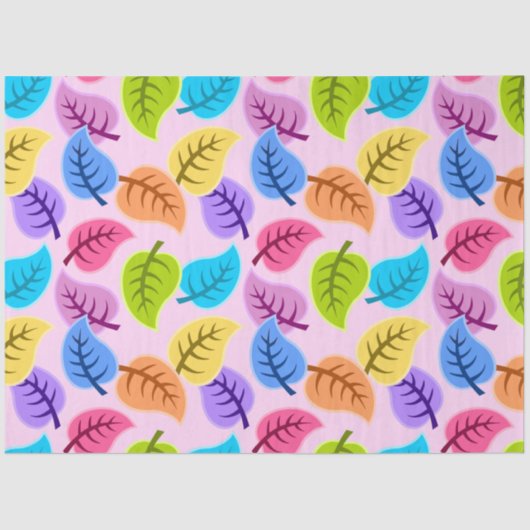 レインボー葉ティッシュペーパー 薄葉紙 (正面)