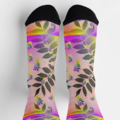 レインボー葉 ソックス (上部)