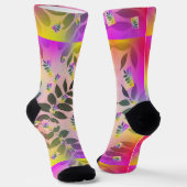 レインボー葉 ソックス (傾斜あり)