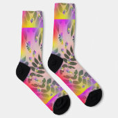 レインボー葉 ソックス (右)