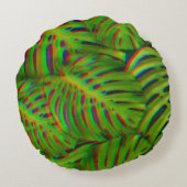 レインボー葉 ラウンドクッション (裏面)