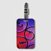 レインボー葉 ラゲッジタグ (正面縦)