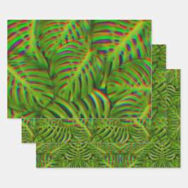 レインボー葉 ラッピングペーパーシート