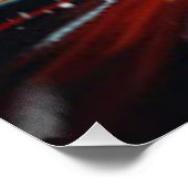 レインボー街並みウォールアート – モダンスカイラインポスター ポスター (コーナー)