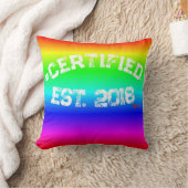 レインボー装飾用クッション#CERTIFIED クッション (ブランケット)