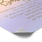 レインボー言わないベビー赤ちゃんシャワーゲーム ポスター (角)