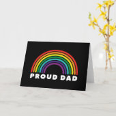 レインボー誇りを持ったパパ カード (黄色い花)