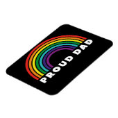 レインボー誇りを持ったパパ マグネット (左側)