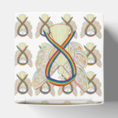 レインボー認識度リボンエンジェルパーティー好意ボックス フェイバーボックス (上部)