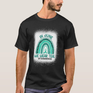 レインボー認識度6月We衣服ティール(緑がかった色)Ptsd Awaren Tシャツ