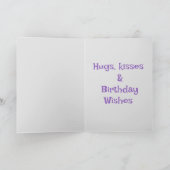 レインボー誕生日エージカード カード (内部)