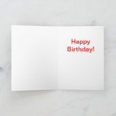 レインボー誕生日カード2歳 カード (内部)