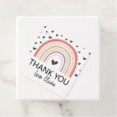 レインボー誕生日サンキューメッセージカード フェイバータグ (インサイチュ)