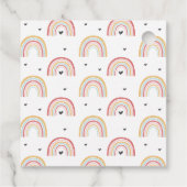 レインボー誕生日サンキューメッセージカード フェイバータグ (裏面)