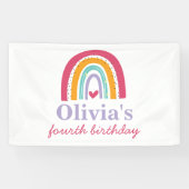 レインボー誕生日パーティー 横断幕 (横)