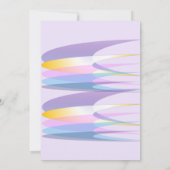 レインボー誕生日招待状カード 招待状 (裏面)