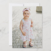 レインボー誕生日招待状パステルカラフルマジカル 招待状 (裏面)