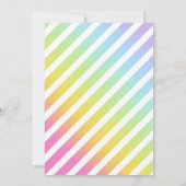 レインボー誕生日招待状-ガールパステル 招待状 (裏面)