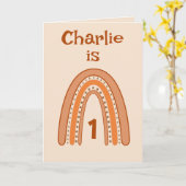 レインボー誕生日時代 カード (黄色い花)