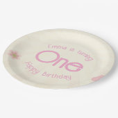 レインボー誕生日 ペーパープレート (アングル)