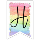 レインボー誕生日、レインボーパーティー バンティングフラッグ (第2の旗)