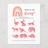 レインボー誰が私のベビー、ベビーシャワーゲーム (正面)