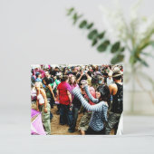 レインボー踊りはがき ポストカード (スタンド正面)