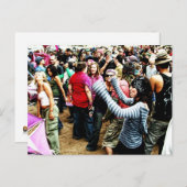 レインボー踊りはがき ポストカード (正面/裏面)