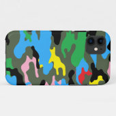 レインボー迷彩柄 Case-Mate iPhoneケース (裏面(横))