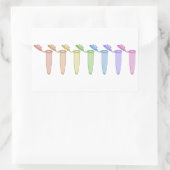 レインボー遠心管シール 長方形シール (バッグ)