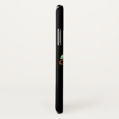 レインボー部族ハワイアンシータートルオンブラック Case-Mate iPhoneケース (裏面/右)