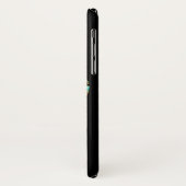 レインボー部族ハワイアンシータートルオンブラック Case-Mate iPhoneケース (裏面/左)