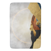 レインボー金ゴールドメタリックマウンテンブライトサンランドキャップ バスマット (正面縦)