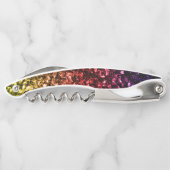 レインボー金ゴールド赤紫スパークフェイクルズモノグラム ソムリエナイフ (裏面)