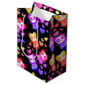 レインボー銀河系キュートパンダラブハート ミディアムペーパーバッグ (正面アングル)