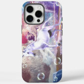 レインボー銀河系パグ宇宙でユニコーンに乗る。 Case-Mate iPhoneケース (裏面)