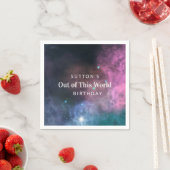 レインボー銀河系誕生日 スタンダードカクテルナプキン (インサイチュ)